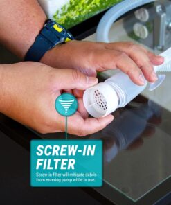 TERA PUMP TRFTCLN Aquarium Gravel Cleaner (BPA Free) Fish Tank Sand Cleaner Aquarium Gravel Cleaner with Long Nozzle & Water Flow Controller, (10-20 Gallon Tank) Large 26 71P5YWvCLcL