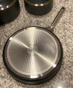 Ninja C39600 Foodi NeverStick Premium Hard-Anodized 13-Piece Cookware Set, Guaranteed to Never Stick, Nonstick, Durable, Oven Safe to 500°F, Grey 64 71P6GkmDZhL