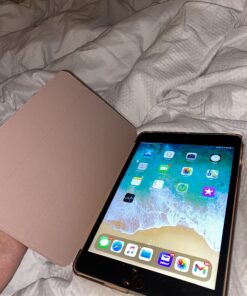 MoKo Case Fit iPad Mini 5 2019 (5th Generation 7.9-inch) iPad Mini 4, Slim Smart Shell Stand Folio Protective Cover with Soft TPU Translucent Frosted Back, Auto Wake/Sleep - Rose Gold 56 71P6b JIYxL