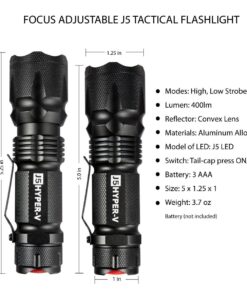 Hyper V Ultra Bright Handheld LED Adjustable Taclight 27 71P6q0TelkL