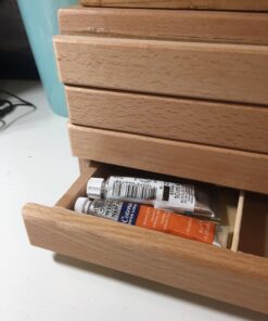 U.S. Art Supply 4 Drawer Wood Artist Supply Storage Box - Pastels, Pencils, Pens, Markers, Brushes 66 71P73fzfeGL
