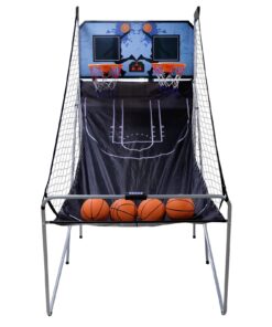 Smartxchoices Foldable Indoor Basketball Hoop Arcade 8 Game Options, Dual LED Scoreboard w/ 4 Balls Inflation Pump for Kids, Teenagers 10 71P7RDx6KqL