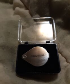 KINGMAS Pocket Jewelry Loupe 30x 21mm Jewelers Eye Magnifying Glass Magnifier 29 71P7mW2RQL