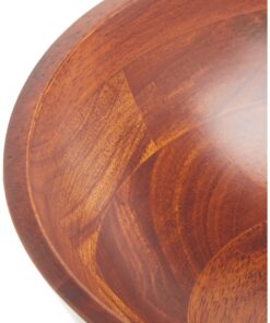 Lipper International Cherry Finished Wavy Rim Beechwood Serving Bowl for Fruits or Salads, Matte, Small, 7.5" x 7.25" x 3", Single Bowl, 30.43Fl oz 21 71P92Io7awL