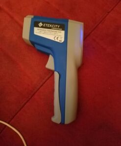 Etekcity Digital Thermometers Non-contact-58°F ~1022°F (-50°C ~ 550°C) ith Adjustable Emissivity & Max Measure for Meat Refrigerator Pool Oven, Blue 65 71P96JF4GUL