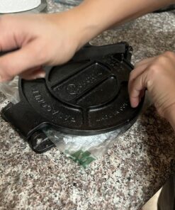 Victoria Cast Iron Tortilla Press, Tortilla and Roti Maker, Made in Colombia, 8 Inches 8" 56 71P989kvhdL