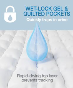 Four Paws Wee-Wee Superior Performance Pee Pads for Dogs - Dog & Puppy Pads for Potty Training - Dog Housebreaking & Puppy Supplies - 22" x 23" (150 Count),White 150 20 71P9DwH6beL