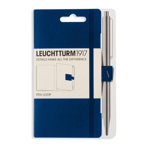 LEUCHTTURM1917 Self Adhesive Pen Loop Elastic Pen Holder (Navy) Navy