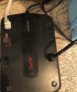 APC UPS Battery Backup for Computer, BE550G Surge Protector with Battery Backup, Dataline Protection 550VA 24 71PAVSOkYKL