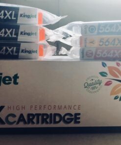 Kingjet Compatible for HP Ink 564XL Black and Color Combo Pack Replacement for HP 564 564 XL 564XL, High Yield 10 Pack for Photosmart 7520 5520 6520 7525 Premium C309A C410A DeskJet 3520 3522 Printers 17 71PB1ajzTWL