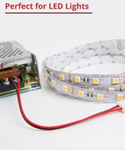 Alternative view of 65.6ft Extension Cable Wire Cord JACKYLED 20M 22AWG Wire Cord for Single Color LED Strips 22/2 Low Voltage Extension, Black and Red 22AWG/65.6FT