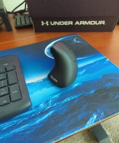 Vassink Ergonomic Mouse, Rechargeable Wireless Mouse, 2.4GHz Rechargeable Wireless Vertical Optical Mice with USB Receiver, 6 Buttons, 800/1200/1600 DPI, for Laptop, PC, Computer Black 48 71PBNLE2oL
