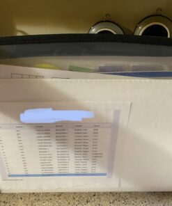 Five Star 7 Pocket Expanding File Organizer, Plastic Expandable File Folders with Customizable Tabs & Clear Cover, Holds 11" x 8-1/2", Zipper Closure, White (72508) 21 71PDTeeZKL