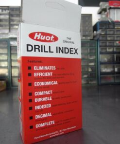 Huot 10550 Drill Bit Index for Jobber Length Sizes 1/16" to 1/2" in 1/64" Increments Original version 34 71PDfBBKVgL