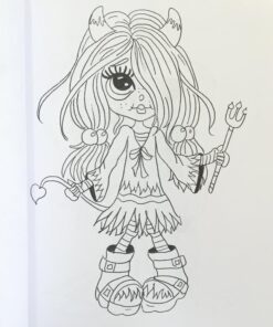 Lacy Sunshine's Halloween Coloring Book Volume 4: Whimsical Witches, Ghosts, Pumpkins and Vampires (Lacy Sunshine's Coloring Book) 18 71PEP7AhrzL