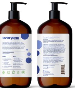 Everyone 3-in-1 Kids Soap, Body Wash, Bubble Bath, Shampoo, 32 Ounce (Pack of 2), Lavender Lullaby, Coconut Cleanser with Plant Extracts and Pure Essential Oils 21 71PEZwuXuJL