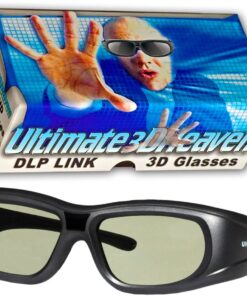 DLP LINK 144 Hz Ultra-Clear HD 4 PACK 3D Active Rechargeable Shutter Glasses for All 3D DLP Projectors - BenQ, Optoma, Dell, Mitsubishi, Samsung, Acer, Vivitek, NEC, Sharp, ViewSonic & Endless Others! 16 71PEjMwxo9L