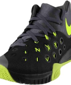 Nike Men's Zoom Hyperquickness 2015 Basketball Shoe 4 Black/Metallic Silver/White