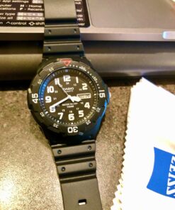 Casio EAW-MRW-200H-1BV Men's MRW200H-1BV Black Resin Dive Watch 24 71PFdJPmaDL