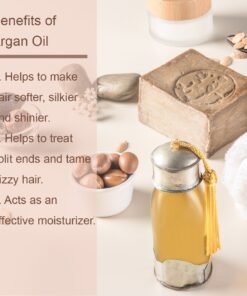 Luseta Argan Oil Sulfate Free Shampoo and Conditioner Set 2 x16.9Fl Oz Thickening for Hair Loss - Best for Damaged,Thin, Dry, Curly Hair - Smoothing & Nourishing 16.9 Fl Oz (Pack of 2) 16 71PFnnD40IL