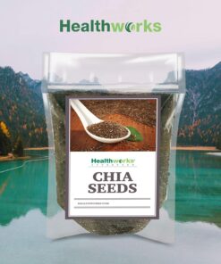 Healthworks Chia Seeds Raw (96 Ounce / 6 Pounds) | Premium & All-Natural | Contains Omega 3, Fiber & Protein | Great with Shakes, Smoothies & Oatmeal | Packaging May Vary 96 Ounce (Pack of 1) 23 71PG2bg AL 1