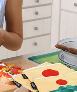 Alternative view of Artovida Artists Collective Lunch Baggies | Snack and Sandwich Bags with Zipper - Improved Dual Layer Design by Budi Kwan (Indonesia) The Ocean, the Sea, the Wave Budi Kwan - The Ocean - Baggie