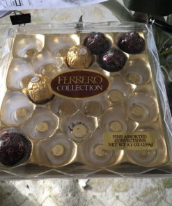 Ferrero Collection, 24 Count, Premium Gourmet Assorted Hazelnut Milk Chocolate, Dark Chocolate And Coconut Chocolates, Luxury Chocolate Holiday Gift Box 24 Count (Pack of 1) 37 71PGyDieCKL 1