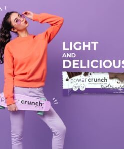 Power Crunch Protein Wafer Bars, High Protein Snacks with Delicious Taste, Triple Chocolate, 1.4 Ounce (12 Count) 12 Count (Pack of 1) 23 71PH5vpa9CL