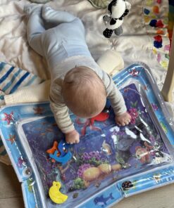 Splashin'kids Inflatable Tummy time Premium Water mat Infants and Toddlers is The Perfect Fun time Play Activity Center Your Baby's Stimulation Growth Multicoloured 22 71PHDEBrj7L