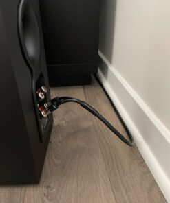 Mediabridge 12AWG Ultra Series Speaker Cable - Gold Plated Banana Tips (12 FT) - CL2 99.9% Oxygen Free - Black (SWT-12B-12B) 12 Feet 29 71PHSQa5kdL