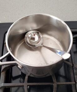 Wenkoni Small Soup Ladles,Sauce ladles,Gravy Soup Spoon Ladles,2 Pack SUS 304 Non-magnetic Stainless Steel 7.6" Round Ladles (Color:Silver). Silver-2Pcs 16 71PIWviCwoL