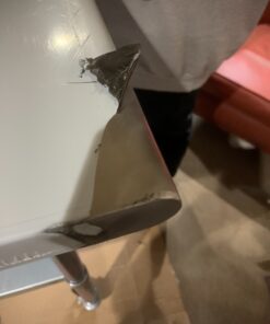 GRIDMANN Stainless Steel Table 48 in. x 24 in., NSF Commercial Kitchen Prep & Work Table w/ Backsplash and Wheels 48 in Long x 24 in Deep 23 71PJ4BtJkL