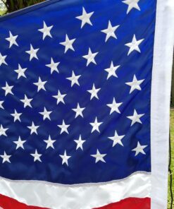American Flag 3x5 Outdoor by Grace Alley, Embroidered Stars, Sewn Stripes, Heavy Duty, Hand Made and Fade Resistant - Long Lasting Nylon & Brass Grommets for Commercial Grade Durability, 100% Made in USA 36 71PJHH AIWL
