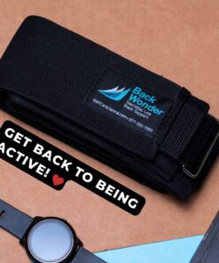 Backwonder Back Support Belt Sciatic Nerve Brace For Back Si Belt For Women Men Perfect Lower Back Support Belt Offset Buckle for Better Fit Supports Pelvis Lower Back Sciatica Nerve Pain Relief Large (Pack of 1) 12 71PJPpCyEmL