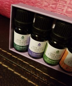 Pursonic 100% Pure Essential Aromatherapy Oils Gift Set-6 Pack , 10ML(Eucalyptus, Lavender, Lemon grass, Orange, Peppermint, Tea Tree) Pure Essential Oils Set 36 71PJpu6qm2L