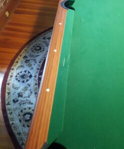 Mizerak Dynasty Space Saver 6.5' Billiard Table with Leg Levelers, Automatic Ball Return, and Classic Green Nylon Cloth 68 71PJsR2v0oL