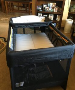 4moms Breeze Plus Portable Playard with Removable Bassinet and Baby Changing Station, Easy One-Handed Setup, from The Makers of The mamaRoo 37 71PKHVKXu3L