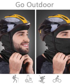 Achiou Ski Mask for Men Women, Balaclava Face Mask, Shiesty Mask UV Protector Lightweight for Motorcycle Snowboard Black 1 27 71PKn yb0rL