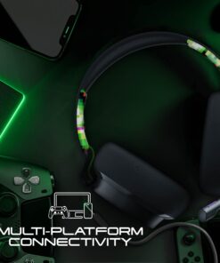 Skullcandy SLYR Pro Multi-Platform Over-Ear Wired Gaming Headset, Enhanced Sound Perception, AI Microphone, Works with Xbox Playstation and PC - Green Green Digi-Hype 17 71PKsrg4oL