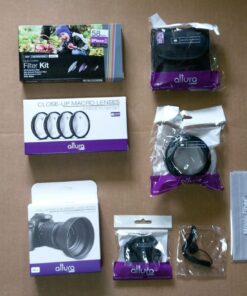 58MM Complete Lens Filter Accessory Kit (UV, CPL, ND4, ND2, ND4, ND8 and Macro Lens Set) for Canon EOS 70D 77D 80D 90D Rebel T8i T7 T7i T6i T6s T6 SL2 SL3 DSLR Cameras 58MM 68 71PLRN59L