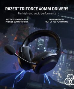 Razer Barracuda X Wireless Gaming & Mobile Headset (PC, Playstation, Switch, Android, iOS): 2.4GHz Wireless + Bluetooth - Lightweight - 40mm Drivers - Detachable Mic - 50 Hr Battery - Black Classic Black 13 71PM6jOX7L