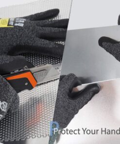 DEX FIT Level 5 Cut Resistant Gloves Cru553, 3D-Comfort Fit, Firm Grip, Thin & Lightweight, Touch-Screen Compatible, Durable, Breathable & Cool, Machine Washable; Black Grey M (8) 1 Pair Medium (1 Pair) Blackgrey 13 71PMBRfOyVL