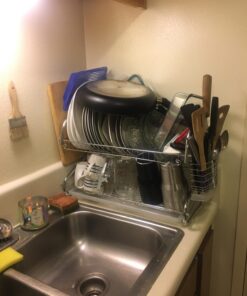 Better Chef DR-22, 22-Inch, Chrome Plated, S-Shaped, Rust-Resistant, 2-Tier Dishrack S-Shape 20 71PMKnSeewL