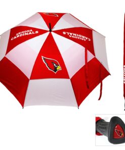 Alternative view of Team Golf NFL 62" Golf Umbrella with Protective Sheath, Double Canopy Wind Protection Design, Auto Open Button Arizona Cardinals One Size Multi Team Color