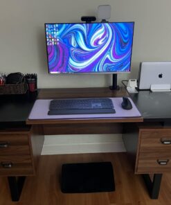 VIVO Single Monitor Arm Desk Mount, Holds Screens up to 32 inch Regular and 38 inch Ultrawide, Fully Adjustable Stand with C-Clamp and Grommet Base, VESA 75x75mm or 100x100mm, Black, STAND-V001 16" Tall 52 71PNAKpmJfL