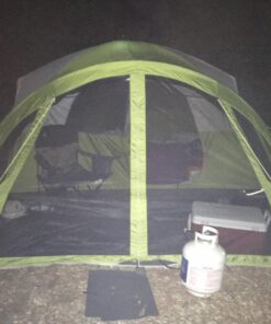 Coleman Evanston Screened Camping Tent, 6/8 Person Weatherproof Tent with Roomy Interior Includes Rainfly, Carry Bag, Easy Setup and Screened-In Porch 8-person Dome Tent 64 71PNSUNiwFL