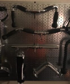 CAP Barbell Deluxe Curl Bar Cable Attachment with Rubber Handgrips, 28" 18 71POG0edBRL