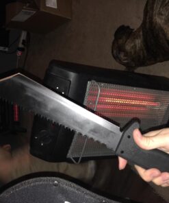 SOG SOGfari Tanto Machete- Survival Machete with 10 Inch Full Tang Blade,Camp Machete for Clearing Brush,Chopping Wood&Harvesting Crops,Spiked Tang Handle for Pounding&Scraping(MC04-N) ,Black 22 71POQIEnHEL