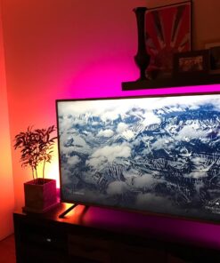 Luminoodle Color Bias Lighting, USB TV and Monitor Backlight LED Strip Lights Kit with Dimmer, Remote - 6.6 ft for 24" to 60" TV - Medium Pro:Medium(24 - 29 in TV) 53 71POeijdhIL