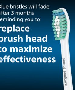 Philips Sonicare Genuine E-Series Replacement Toothbrush Heads, 2 Brush Heads, White, Frustration Free Packaging, HX7022/30 16 71PPFanOTXL